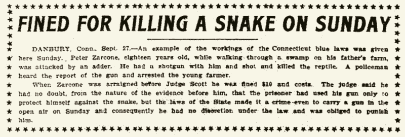 Newspaper coverage of the snake