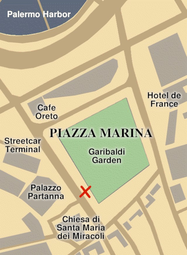 Piazza Marina in Palermo.