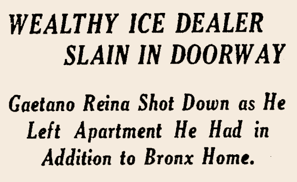 New York Times headline about Reina murder
