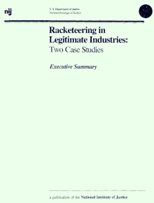 Racketeering in Legitimate Industries cover