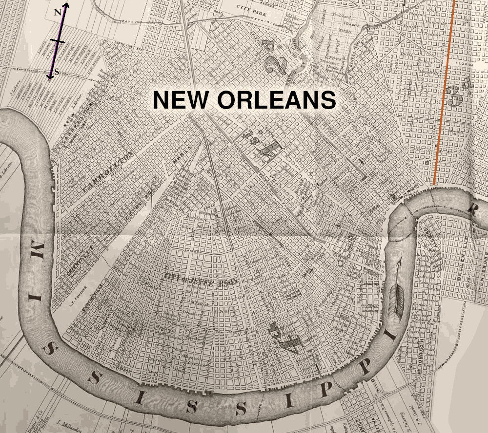 Map of New Orleans