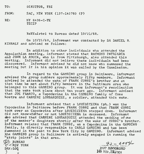 FBI airtel 29 October 1968