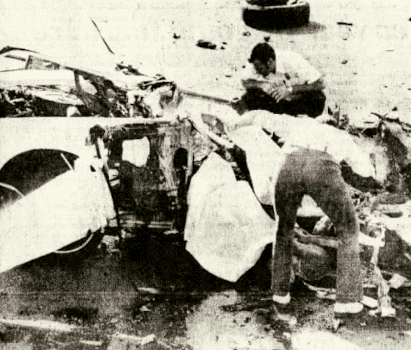 Scene of car-bombing