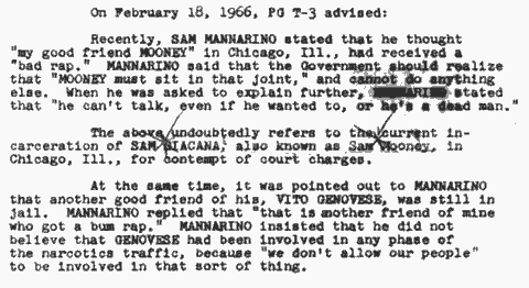 FBI report of March 21, 1966