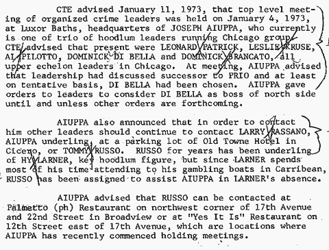 FBI report, April 20, 1973